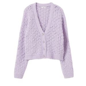 Mango Openwork Knit cardigan